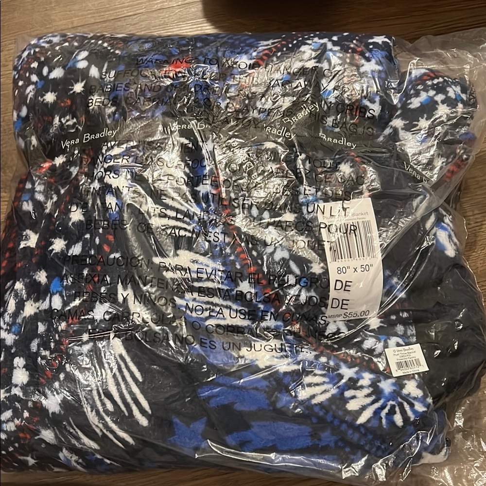 Vera Bradley Fireworks Paisley Throw Blanket
